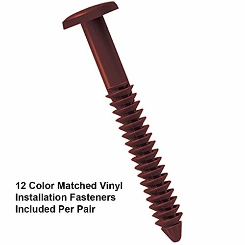 Vinyl installation fastener with color match