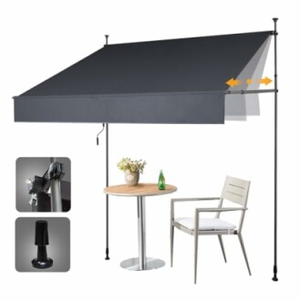 HOMEDEMO Manual Retractable Awning